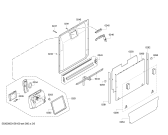 Схема №1 DI461112 с изображением Передняя панель для посудомоечной машины Bosch 00706200