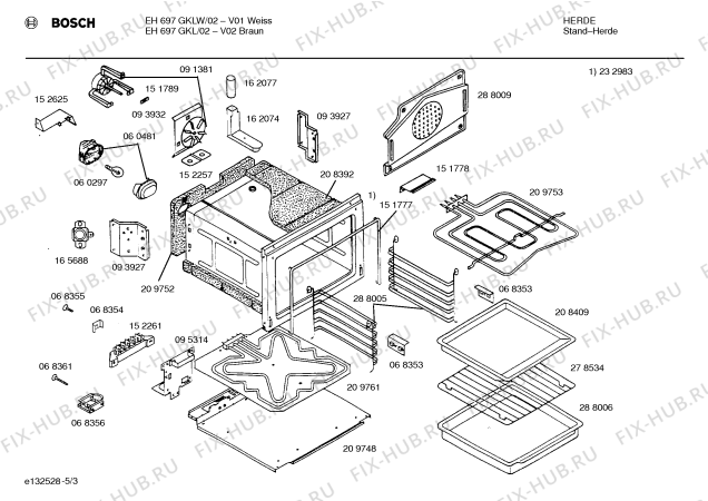 Схема №4 HSN242BEU с изображением Ручка конфорки для электропечи Bosch 00165628