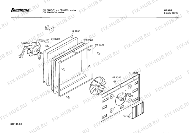 Схема №2 CH24121 CH2412 с изображением Переключатель для плиты (духовки) Bosch 00031157
