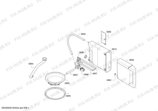Взрыв-схема плиты (духовки) Bosch CDG634BB1W - Схема узла 06
