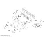 Схема №4 HBC86P750N с изображением Набор кнопок для духового шкафа Bosch 00429340