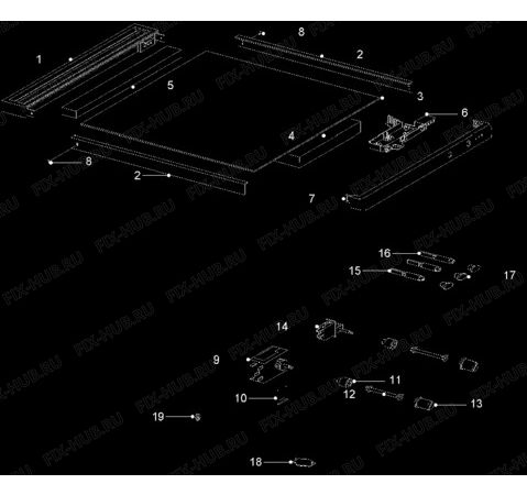 Взрыв-схема стиральной машины Frigidaire FV203T - Схема узла Electrical equipment 268