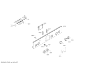 Схема №4 HGG245225R с изображением Панель управления для плиты (духовки) Bosch 00700551