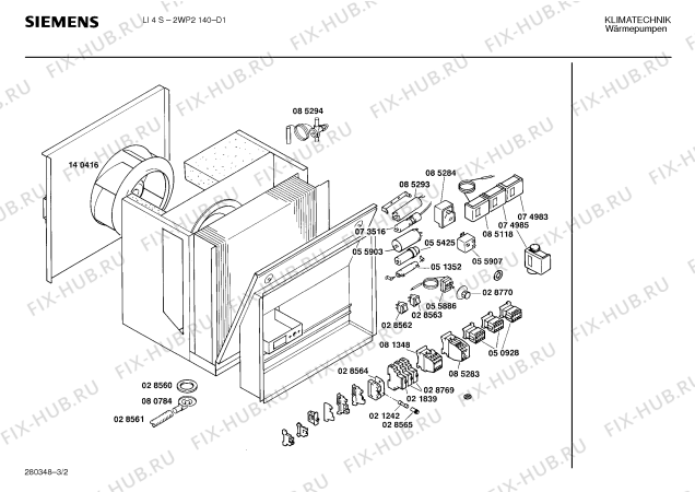 Взрыв-схема стиральной машины Siemens Ag 2WP2140 - Схема узла 02