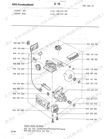 Взрыв-схема стиральной машины Aeg LAV9030 - Схема узла Section4