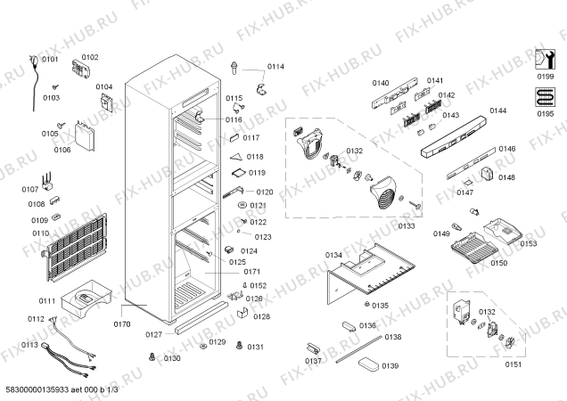 Схема №2 CK22F5060W с изображением Дверь для холодильника Bosch 00711554