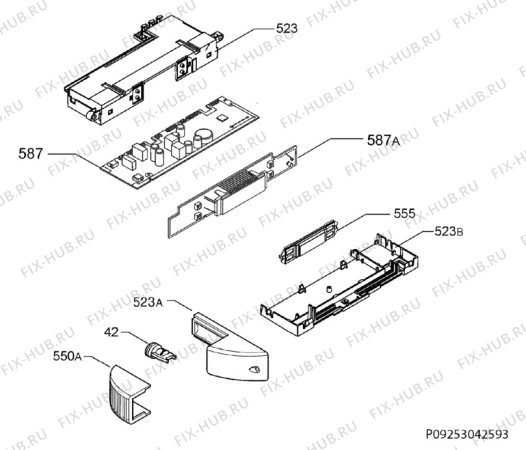 Взрыв-схема холодильника Electrolux ENB38807X - Схема узла Diffusor