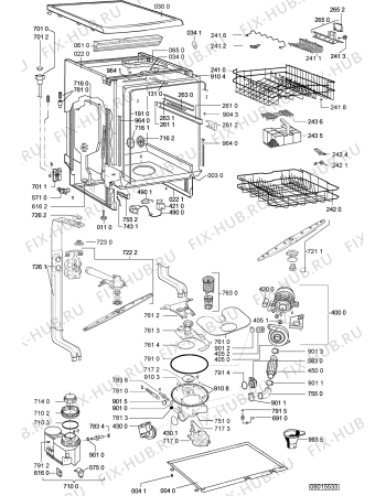 Схема №2 ADP 5779 с изображением Обшивка для посудомоечной машины Whirlpool 480140101516