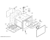 Схема №5 B18M42N0 с изображением Внешняя дверь для электропечи Bosch 00683025