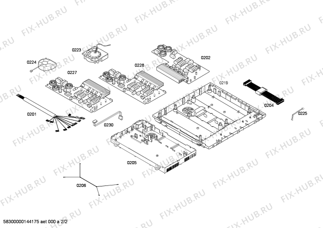 Схема №1 PIL975L34E BO.5I.90.LCD.28D.CS.TOP с изображением Индукционная конфорка для электропечи Siemens 00647862