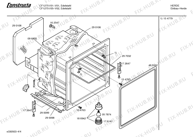 Схема №3 CF12751 с изображением Инструкция по эксплуатации для духового шкафа Bosch 00584531