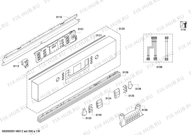 Схема №4 SBI63N02CH с изображением Модуль управления для посудомойки Bosch 00678886