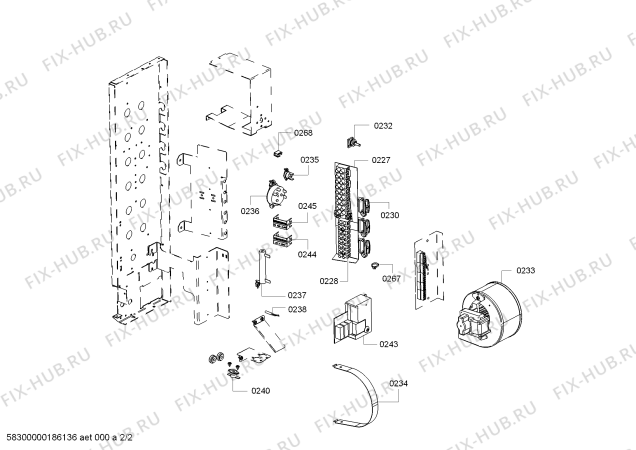 Схема №2 FSR15 с изображением Слив для стиралки Bosch 11008648