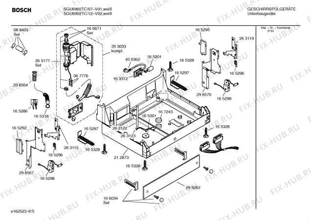Схема №6 SGS6902TC с изображением Устройство смягчения воды для посудомойки Bosch 00264856