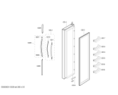 Схема №4 RS60DJSM1/XEG с изображением Крышка для холодильной камеры Bosch 00243455