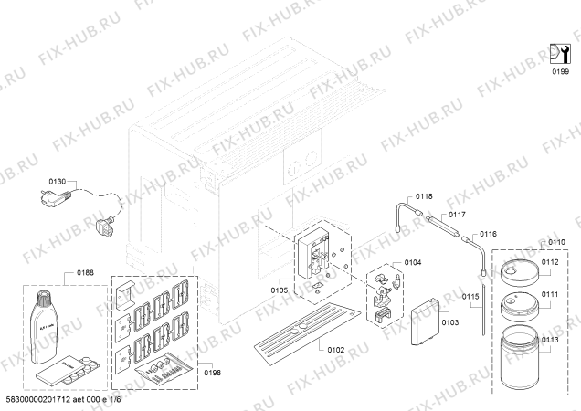 Схема №3 CMP250101C с изображением Дверь для электрокофемашины Bosch 00776607