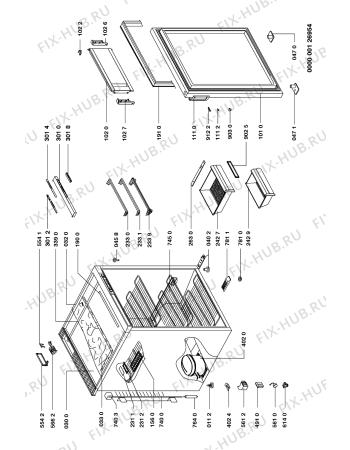 Схема №1 MTG 115 с изображением Вложение для холодильника Whirlpool 481946078875