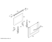 Схема №4 HB3TI5T1 Horno.tecnik.indnp.inox.multif_3d.ec2 с изображением Передняя часть корпуса для электропечи Bosch 00663328