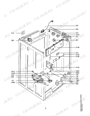 Взрыв-схема стиральной машины Aeg LAVSTARLIGHT-W - Схема узла Electrical equipment 268