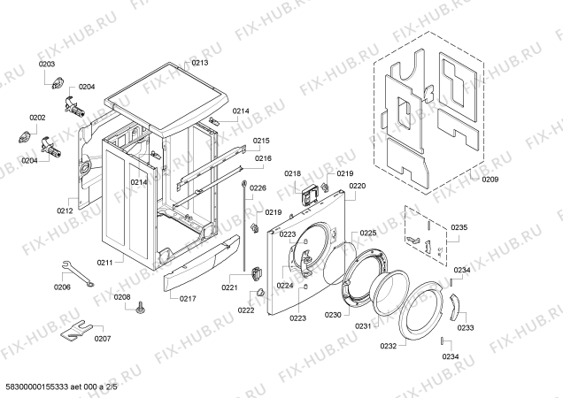 Схема №3 WAE28443CH Maxx 7 VarioPerfect с изображением Панель управления для стиральной машины Bosch 00707181