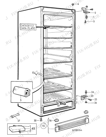 Взрыв-схема холодильника Unknown ER3801C - Схема узла C10 Cabinet