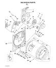 Схема №1 4GNED4600YQ с изображением Ручка для электросушки Whirlpool 482000013106