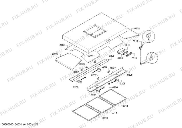 Схема №2 CD959550 с изображением Вентиляционный канал для вытяжки Bosch 00672351