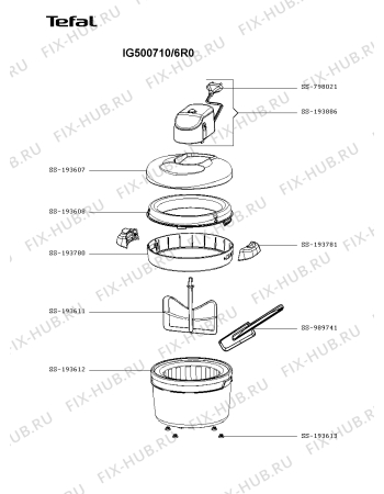 Схема №1 IG500710/6R0 с изображением Микродвигатель для фризера Tefal SS-193886