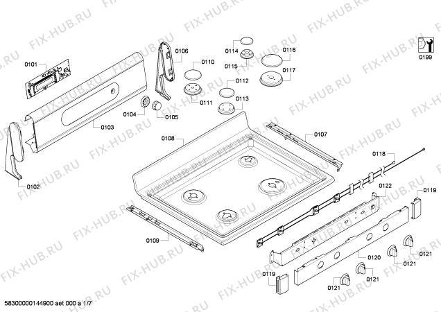 Схема №4 HES7282U с изображением Тепловой экран для духового шкафа Bosch 00681460