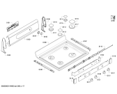 Схема №4 HES7282U с изображением Панель для духового шкафа Bosch 00681392