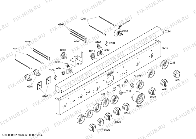 Схема №10 PGR484GGZS с изображением Панель управления для духового шкафа Bosch 00473002