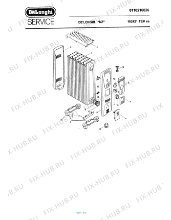 Схема №1 102421TEM с изображением Аккумулятор (батарея) для ветродува DELONGHI 709033