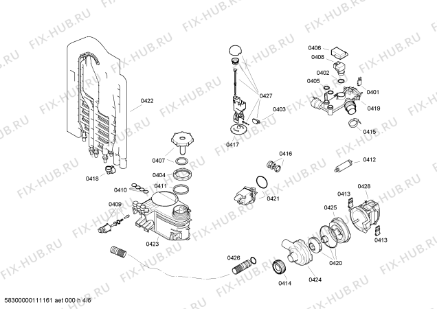 Схема №3 SGI30E05EU с изображением Передняя панель для посудомоечной машины Bosch 00444048