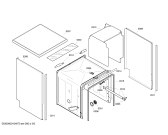 Схема №4 SE23A931EU с изображением Передняя панель для посудомойки Siemens 00438672