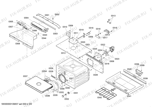 Схема №5 HBL5055AUC с изображением Кабель для холодильника Bosch 00497336