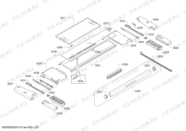 Схема №1 AF211190 Gaggenau с изображением Кабель для вытяжки Bosch 12012512