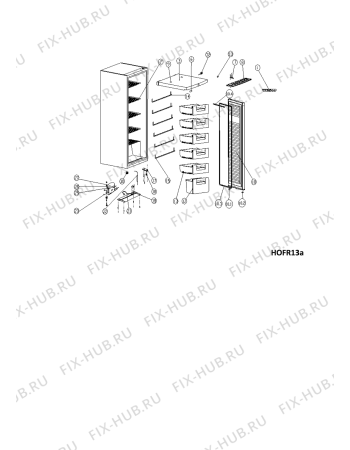 Схема №1 WV1510W1 (F156332) с изображением Уплотнение для холодильной камеры Indesit C00481441