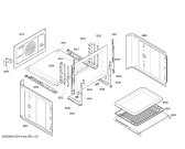 Схема №4 3HT515BP с изображением Стеклянная полка для электропечи Bosch 00662413