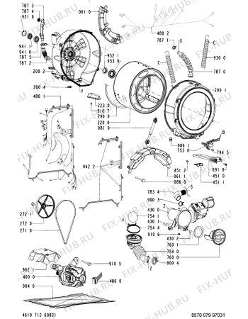 Схема №1 079 WT-BL с изображением Модуль (плата) для стиралки Whirlpool 481227628414