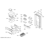Схема №2 KIFKBM3 с изображением Дверь для холодильной камеры Bosch 00242983