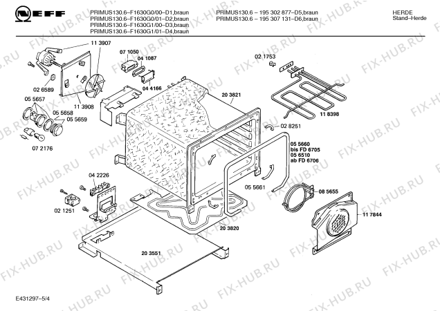 Схема №3 195302877 PRIMUS 130.6 с изображением Панель для электропечи Bosch 00118418