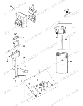 Схема №4 ECAM25462S с изображением Корпусная деталь для электрокофеварки DELONGHI 5313229301