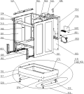 Схема №3 CS9522W 230V (703028, A5033.12) с изображением Дверь (стекло) духовки Gorenje 703913