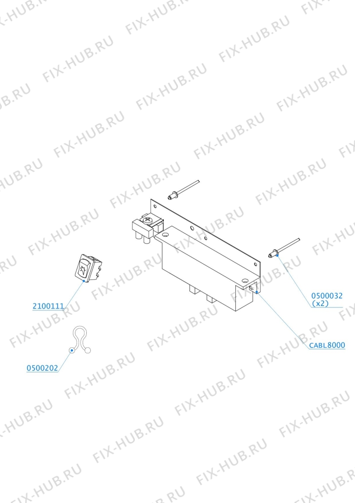 Большое фото - Запчасть для холодильника Electrolux 1053101802 в гипермаркете Fix-Hub