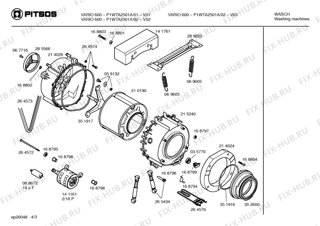 Схема №4 WFBPI08GR VARIO 600 с изображением Ручка для стиральной машины Bosch 00480361