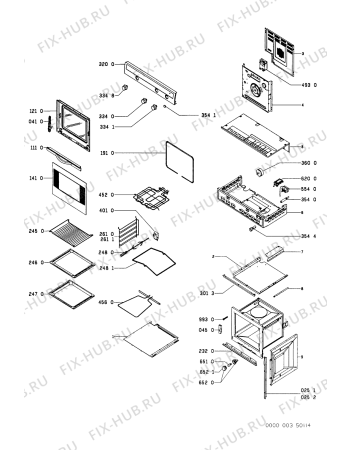 Схема №1 AKP 505/WH с изображением Запчасть для духового шкафа Whirlpool 481941128924