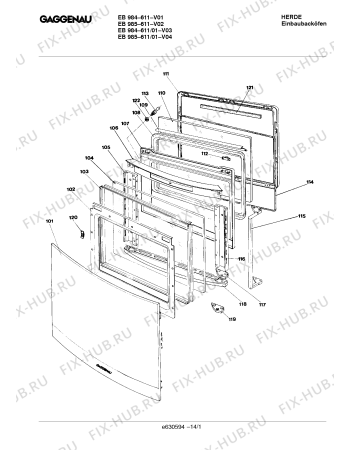 Схема №9 EB984611 с изображением Модуль управления для плиты (духовки) Bosch 00352099