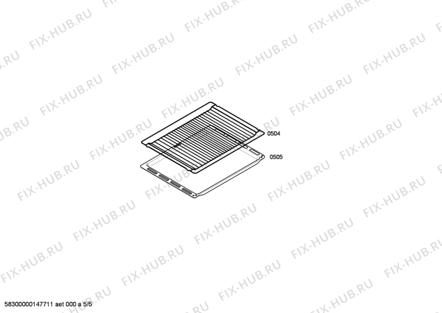 Схема №3 HKA050050Q с изображением Планка для духового шкафа Bosch 00680398