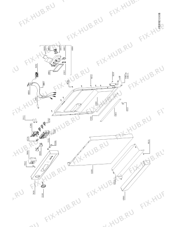 Взрыв-схема посудомоечной машины Whirlpool ADP 253 WH - Схема узла