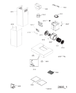 Схема №1 208355404803PRF00203 с изображением Спецнабор для вытяжки Whirlpool 482000099738